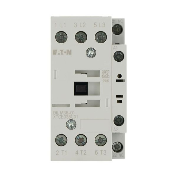 Contactor, 3 pole, 380 V 400 V 18.5 kW, 1 NC, 220 V 50/60 Hz, AC operation, Screw terminals image 13