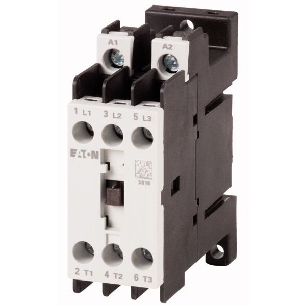 Power contactor, 3 pole, 380 V 400 V: 3 kW, 24 V 50/60 Hz, AC operation, Screw terminals image 1