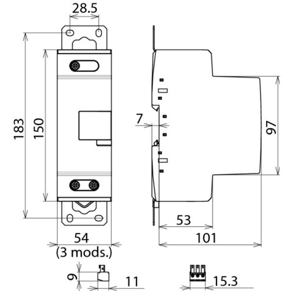 Coord. lightn. current arrester Type 1 DEHNbloc Maxi CI 440 V AC w. ba image 2