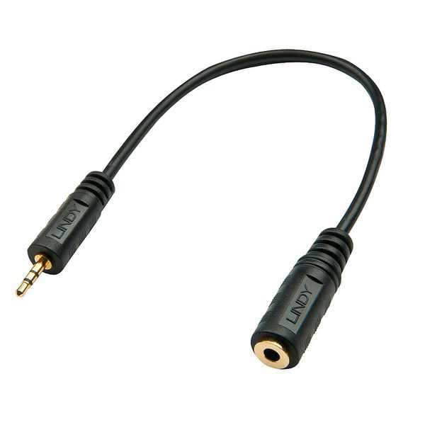 2.5mm Male to 3.5mm Female Audio Adapter Connect a 3.5mm audio device to a 2.5mm source image 2