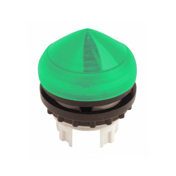 Indicator light extended/conical, green image 1