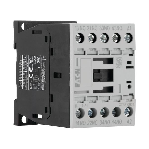 Contactor relay, 220 V DC, 3 N/O, 1 NC, Screw terminals, DC operation image 10