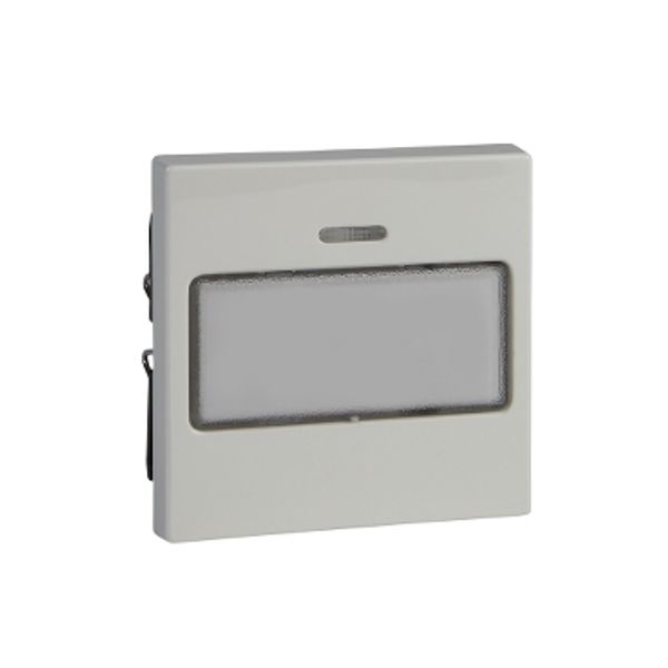 Rocker with labelling field and indicator window, polar white, glossy, System M image 2