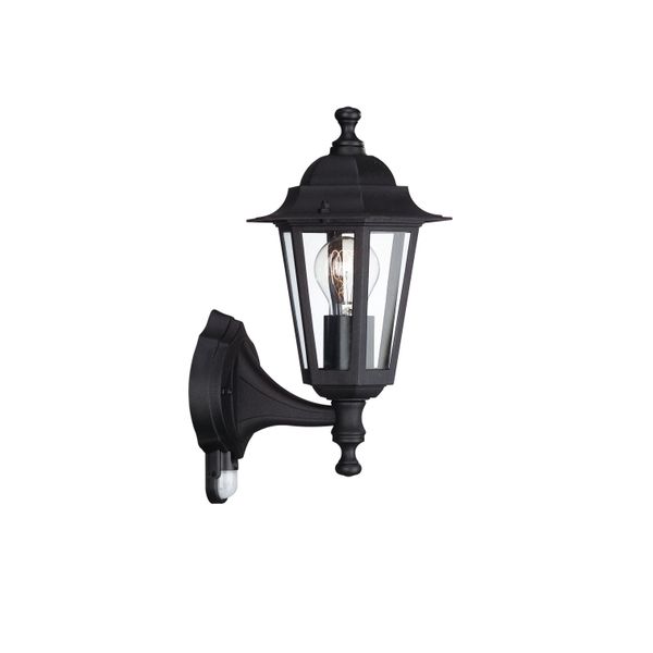 PEKING wall lantern black 1x60W 230V IR image 1