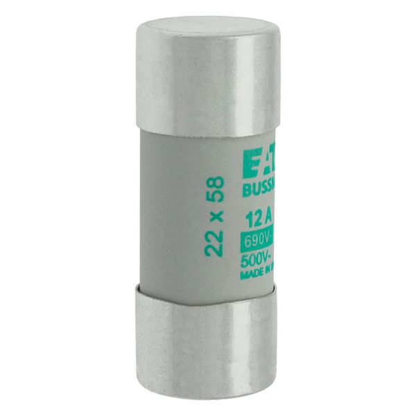 Fuse-link, LV, 12 A, AC 690 V, 22 x 58 mm, aM, IEC image 12