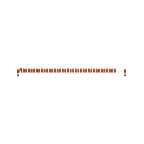 QR8PC3012 Horizontal PE busbar, 12 mm x 800 mm x 10 mm image 3