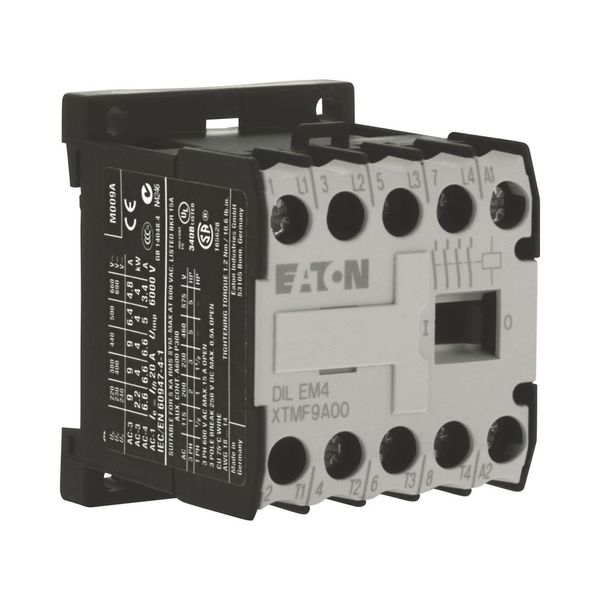 Contactor, 220 V DC, 4 pole, 380 V 400 V, 4 kW, Screw terminals, DC operation image 14