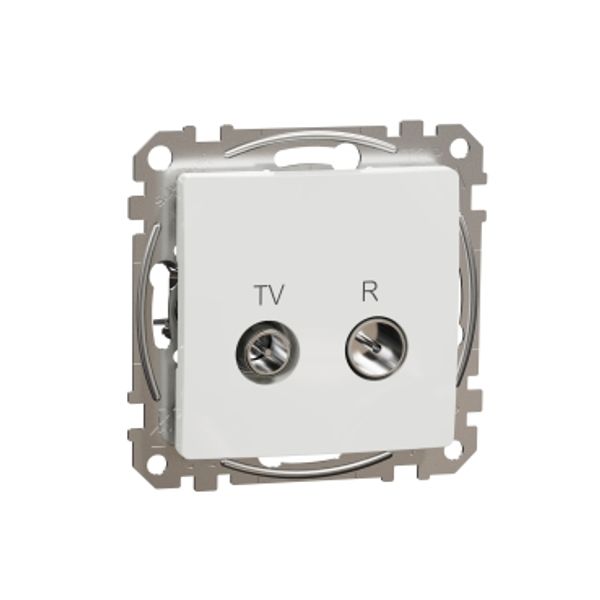 TV/R connector 4db, Sedna, White image 3