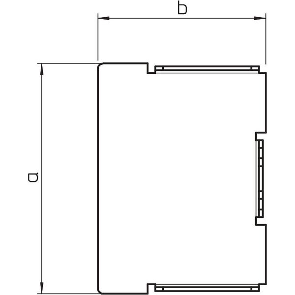 LKM E60100RW End piece  60x100mm image 2