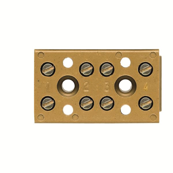 Single- and multi-pole terminal strip, Screw connection, 4 mm², 400 V, image 1