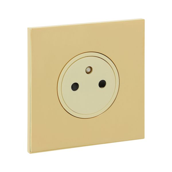 Art d'Arnould universe Epure power socket 2P+E 16A 250V - mirror gold image 1