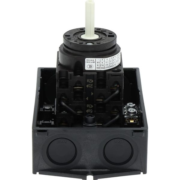 Multi-speed switches, T0, 20 A, surface mounting, 4 contact unit(s), Contacts: 8, 90 °, maintained, Without 0 (Off) position, 1-2, Design number 11 image 58