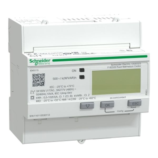 iEM3115 energy meter - 63 A - 2 digital I - multi-tariff - MID image 4