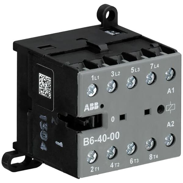 B6-40-00-84 Mini Contactor 110 ... 127 V AC - 4 NO - 0 NC - Screw Terminals image 1