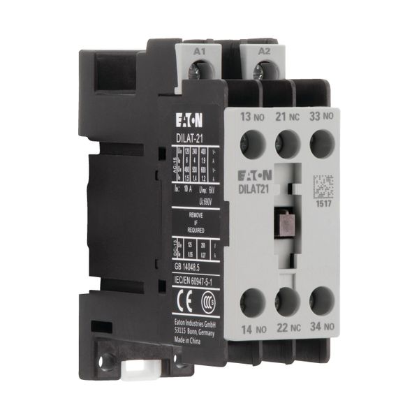 Contactor relay, 24 V DC, 2 N/O, 1 NC, Screw terminals, DC operation image 8