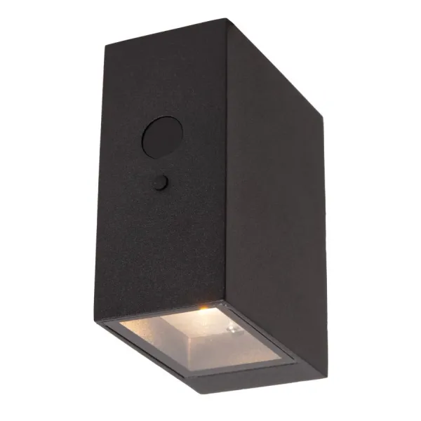 Lucide BOLTON - Wall Lamp Indoor/Outdoor - LED Dimming. - 1x1W 2850K/3150K - IP54 - Black image 1