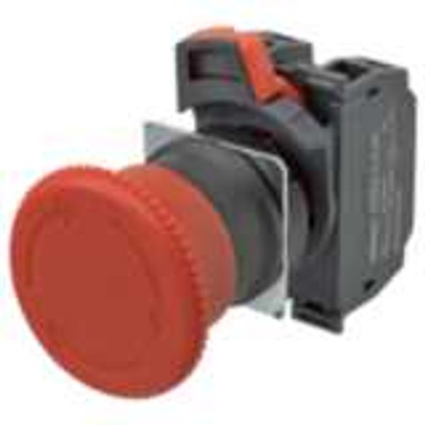 Emergency stop switch, Push-In, non-illuminated, 40 mm dia, push-lock/ image 4