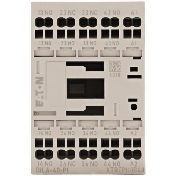 Contactor relay, 220 V 50/60 Hz, 4 N/O, Push in terminals, AC operation image 1