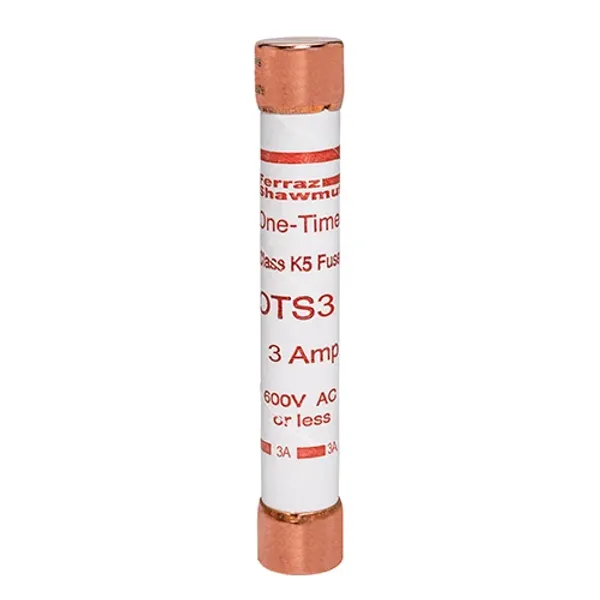 Fuse OTS - Class K5 - Fast-Acting 600VAC 300VDC 3A Ferrule image 1