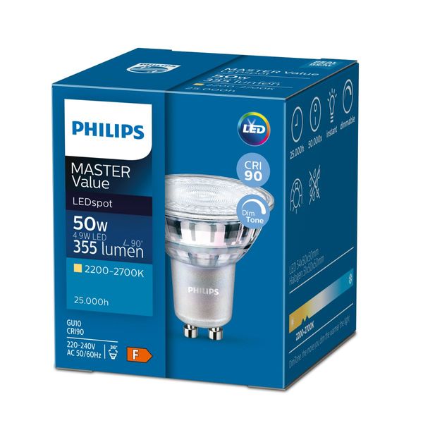 MAS LED spot VLE D 4.9-50W GU10 940 36D image 6