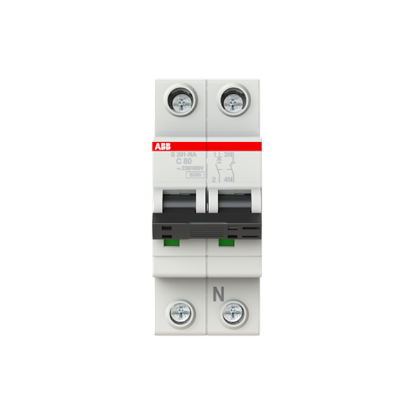 S201-C80NA Miniature Circuit Breaker - 1+NP - C - 80 A image 5