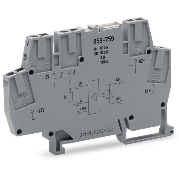 859-759 Optocoupler module; Nominal input voltage: 24 VDC; Output voltage range: 20 … 28.8 VDC image 1