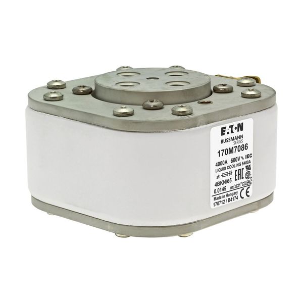 Fuse-link, high speed, 4000 A, AC 600 V, size 4, 105 x 120 x 67 mm, aR, IEC, UL, single indicator image 15