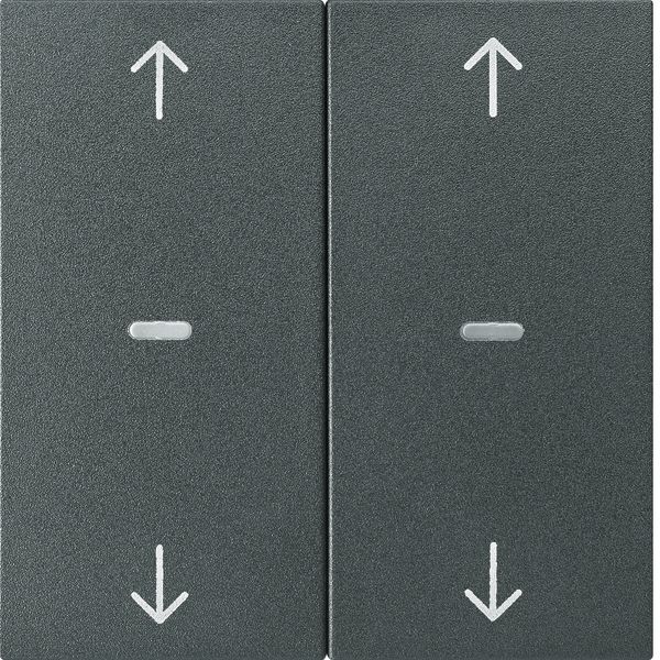 Cover arrow for 2gang for push-button m, clearlenses, S.1/B.3/B.7, ant image 1