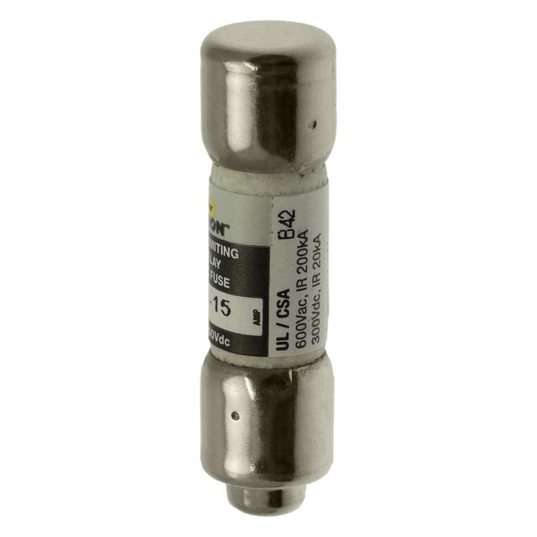 Fuse-link, LV, 15 A, AC 600 V, 10 x 38 mm, 13⁄32 x 1-1⁄2 inch, CC, UL, time-delay, rejection-type image 23