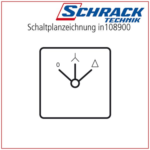 Star Delta switch, 3pole, AC21 32A/AC3 11kW image 2