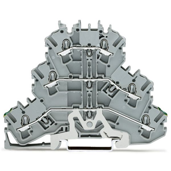 Triple-deck terminal block Ground conductor/through/through terminal b image 2