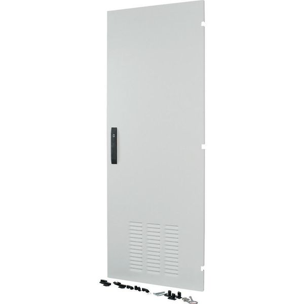 Section door, ventilated IP42, hinges right, HxW = 2000 x 650mm, grey image 5