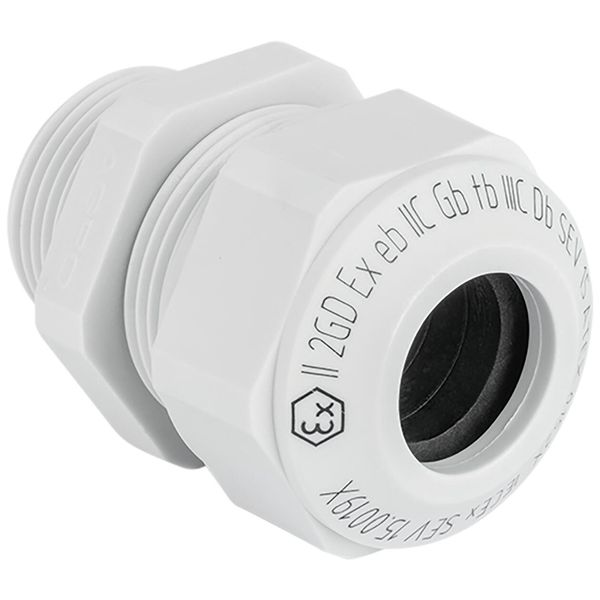 Cable gland Progress synthetic GFK Pg29 grey RAL 7035 Ex e II cable Ø25.0-27.5mm image 1