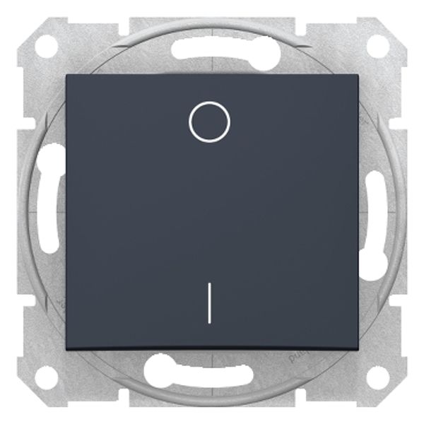 Sedna - 2pole switch - 16AX without frame graphite image 1