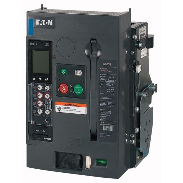 Circuit-breaker, 3 pole, 1250A, 42 kA, Selective operation, IEC, Withdrawable image 1