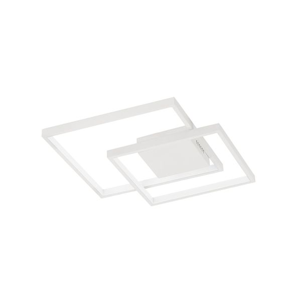 Triac Dimmable Sandy White Steel Aluminium  & Acrylic  LED 30 Watt 230 Volt  2030Lm 3000K IP20  L: 42.5 W:42.5 H: 6 cm image 1