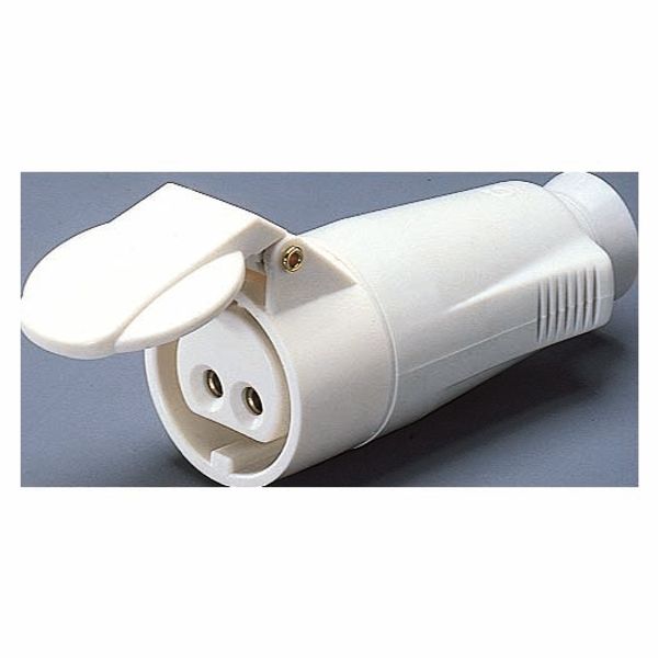 STRAIGHT CONNECTOR - IP44 - 3P 32A 40-50V 50-60HZ - WHITE - 12H - SCREW WIRING image 2