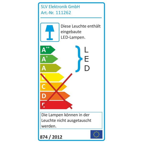 FRAME BASIC LED, 1W, 350mA, warmwhite, angular, silvergrey image 2