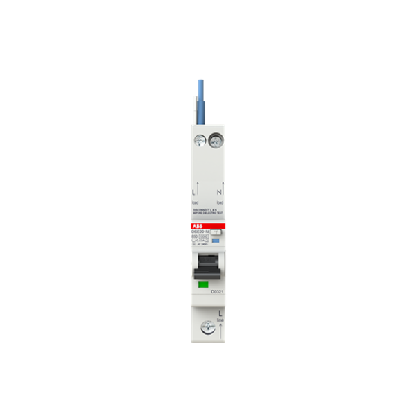 DSE201 M B50 AC30 - N Blue Residual Current Circuit Breaker with Overcurrent Protection image 3