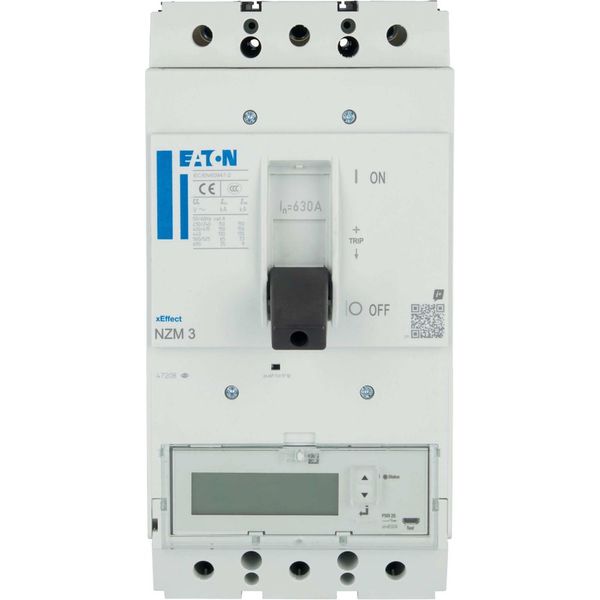 NZM3 PXR25 circuit breaker - integrated energy measurement class 1, 630A, 3p, Screw terminal image 20