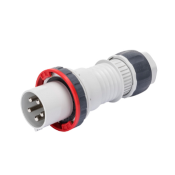 STRAIGHT PLUG HP - IP66/IP67/IP68/IP69 - 3P+N+E 125A 440-460V 60HZ - RED - 11H - MANTLE TERMINAL image 1