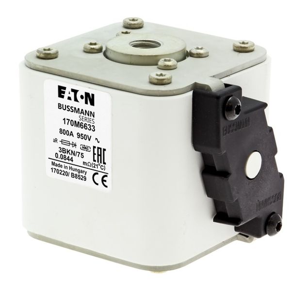 Fuse-link, high speed, 700 A, AC 2000 V, size 3, 74 x 90 x 155 mm, aR, IEC, single indicator image 1