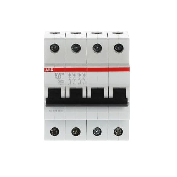 SH204T-C25 Miniature Circuit Breaker - 4P - C - 25 A image 2