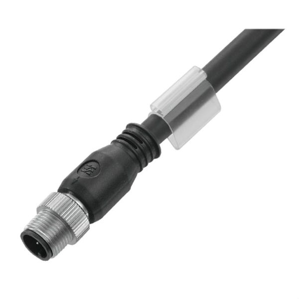 Sensor-actuator Cable (assembled), M12, Number of poles: 4, Cable leng image 1