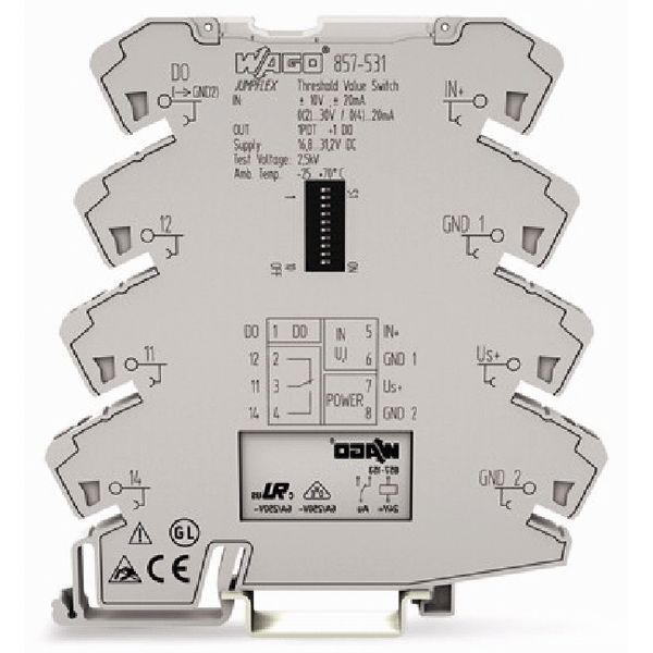 Threshold value switches Analog values 1 changeover contact light gray image 3