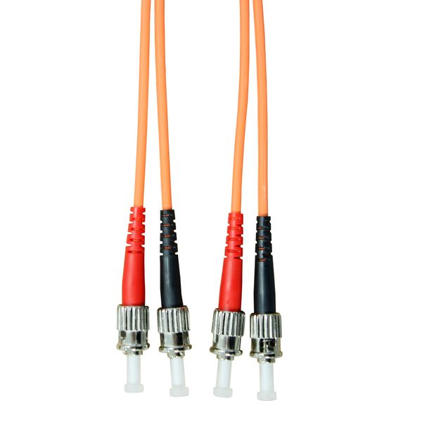 FO Patchcord Duplex ST/ST,50/125æm OM2, LS0H-3, orange, 3.0m image 1