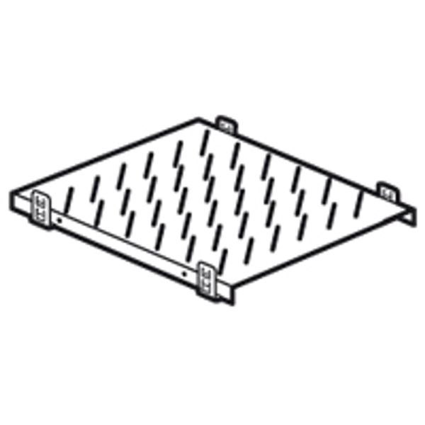 Fixed shelf for enclosures depth 1000mm depth 850mm quick fixing image 1