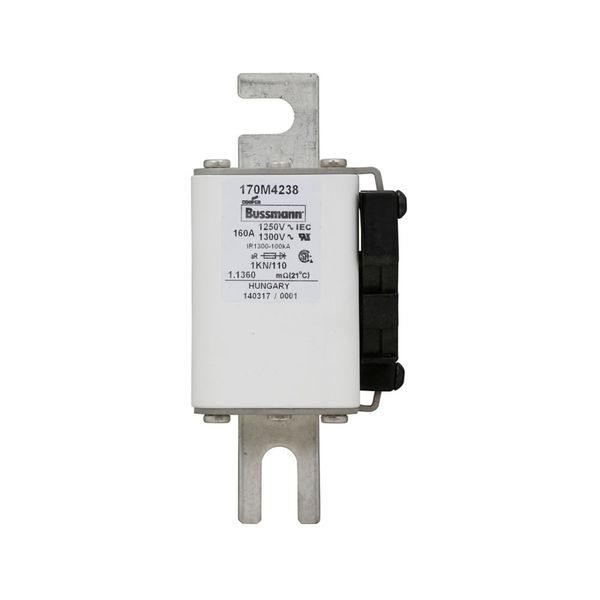 Fuse-link, high speed, 160 A, AC 1250 V, size 1, 53 x 69 x 138 mm, aR, DIN, IEC, single indicator image 12