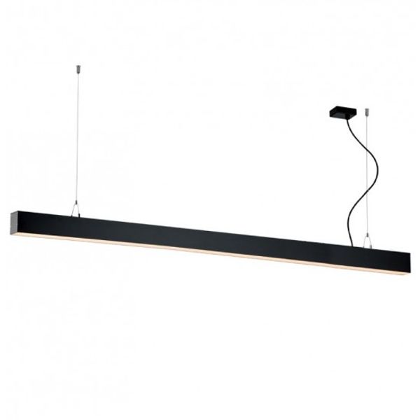 Linear Suspended L3380 3000K Black Dim. Station Ul image 1