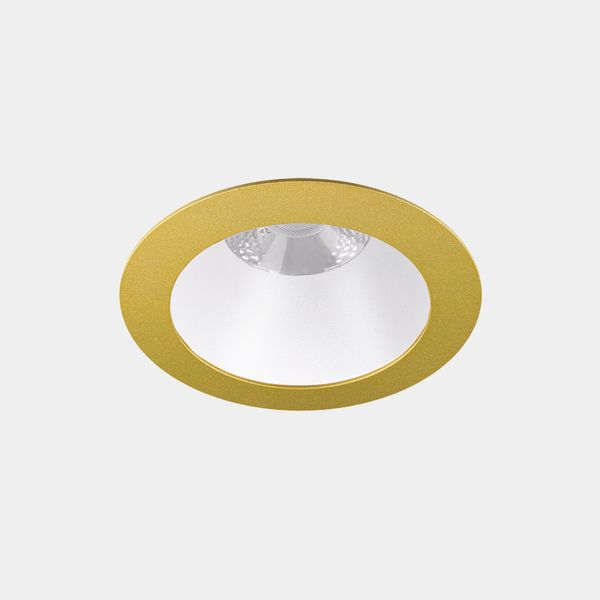 Downlight Play Deco Symmetrical Round Fixed Emergency 11.9W LED neutral-white 4000K CRI 90 34.5º ON-OFF Gold/White IP54 1407lm image 1